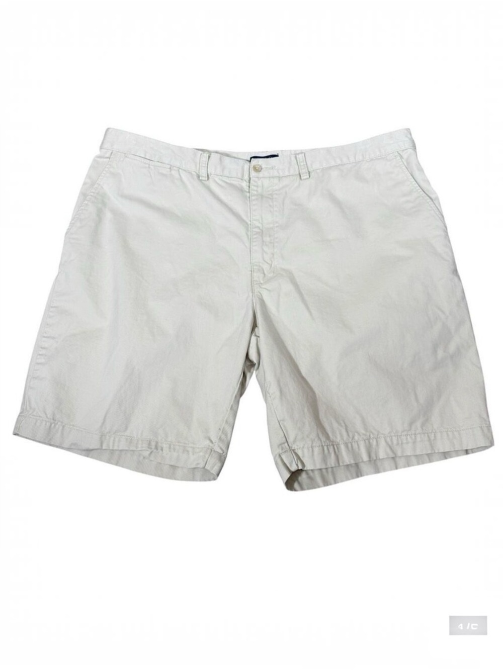 Polo Ralph Lauren Men’s Beige Flat Front Cotton Classic Fit Chino Shorts Size 42